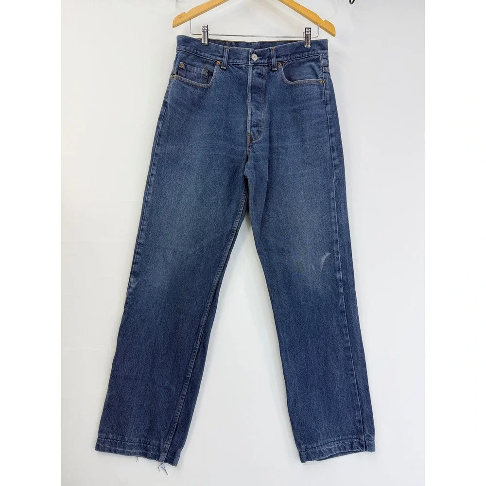 Levi's 501 Jeans Mens 36x34 Blue Vintage Made in USA Button Fly Straight Leg